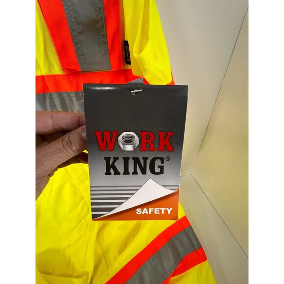 Construction Overall Pant- Men 3XL - NWT-Work King Safety Bib -High Visibility - Picture 6 of 9